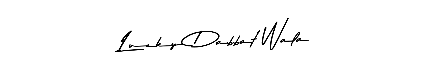 You can use this online signature creator to create a handwritten signature for the name Lucky Dabbat Wala. This is the best online autograph maker. Lucky Dabbat Wala signature style 9 images and pictures png