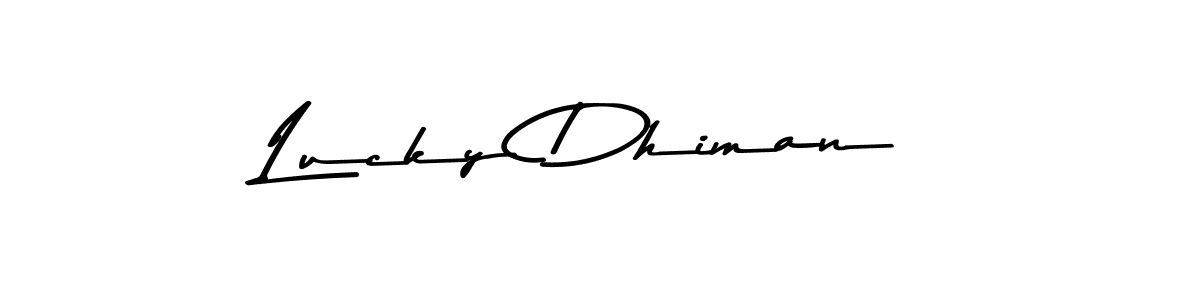 Make a short Lucky Dhiman signature style. Manage your documents anywhere anytime using Asem Kandis PERSONAL USE. Create and add eSignatures, submit forms, share and send files easily. Lucky Dhiman signature style 9 images and pictures png