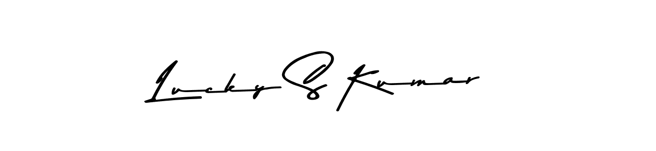 Similarly Asem Kandis PERSONAL USE is the best handwritten signature design. Signature creator online .You can use it as an online autograph creator for name Lucky S Kumar. Lucky S Kumar signature style 9 images and pictures png