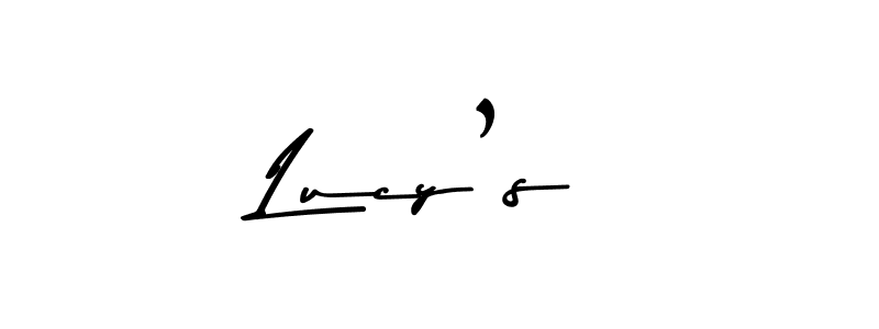 Create a beautiful signature design for name Lucy’s. With this signature (Asem Kandis PERSONAL USE) fonts, you can make a handwritten signature for free. Lucy’s signature style 9 images and pictures png