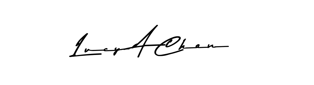 Also You can easily find your signature by using the search form. We will create Lucy A Chen name handwritten signature images for you free of cost using Asem Kandis PERSONAL USE sign style. Lucy A Chen signature style 9 images and pictures png