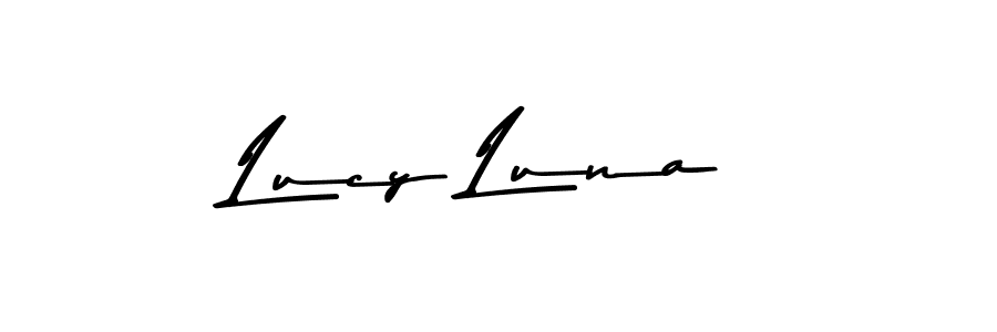 Design your own signature with our free online signature maker. With this signature software, you can create a handwritten (Asem Kandis PERSONAL USE) signature for name Lucy Luna. Lucy Luna signature style 9 images and pictures png