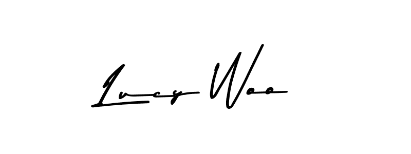 How to make Lucy Woo name signature. Use Asem Kandis PERSONAL USE style for creating short signs online. This is the latest handwritten sign. Lucy Woo signature style 9 images and pictures png