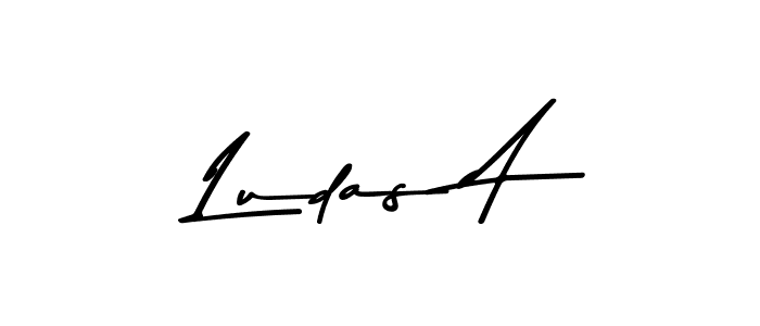 Ludas A stylish signature style. Best Handwritten Sign (Asem Kandis PERSONAL USE) for my name. Handwritten Signature Collection Ideas for my name Ludas A. Ludas A signature style 9 images and pictures png