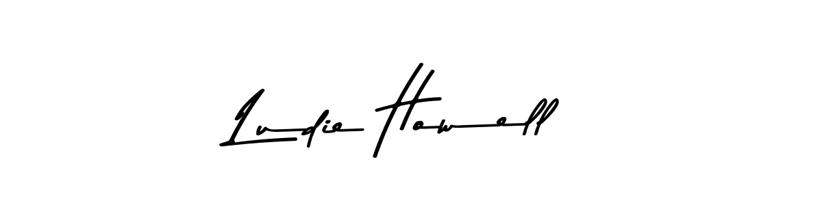 Make a beautiful signature design for name Ludie Howell. With this signature (Asem Kandis PERSONAL USE) style, you can create a handwritten signature for free. Ludie Howell signature style 9 images and pictures png