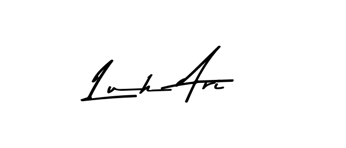 How to Draw Luh Ari signature style? Asem Kandis PERSONAL USE is a latest design signature styles for name Luh Ari. Luh Ari signature style 9 images and pictures png