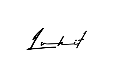 Design your own signature with our free online signature maker. With this signature software, you can create a handwritten (Asem Kandis PERSONAL USE) signature for name Luhit. Luhit signature style 9 images and pictures png