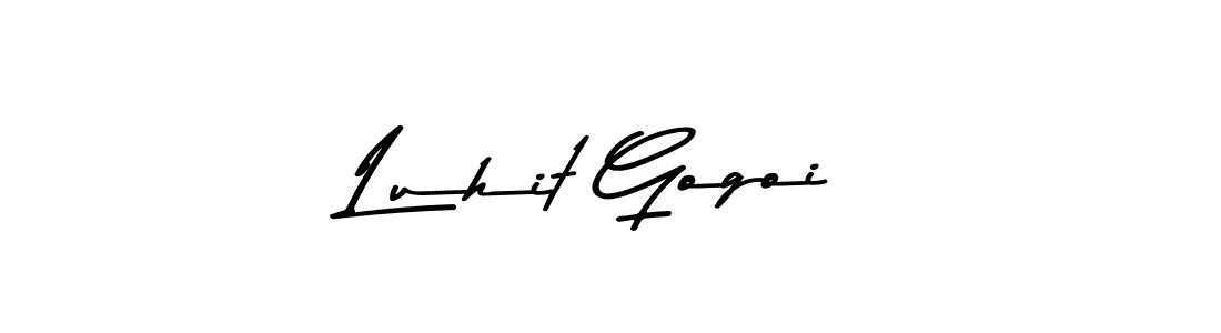 Use a signature maker to create a handwritten signature online. With this signature software, you can design (Asem Kandis PERSONAL USE) your own signature for name Luhit Gogoi. Luhit Gogoi signature style 9 images and pictures png