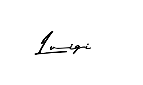 Design your own signature with our free online signature maker. With this signature software, you can create a handwritten (Asem Kandis PERSONAL USE) signature for name Luigi. Luigi signature style 9 images and pictures png