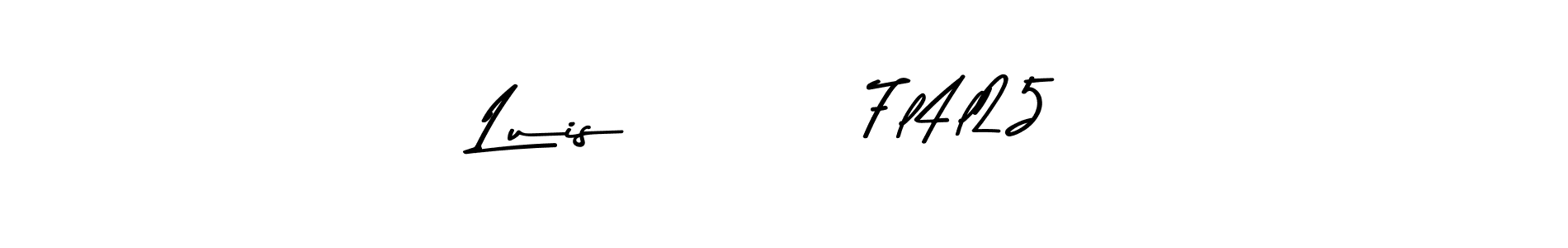 Make a beautiful signature design for name Luis         7l4l25. Use this online signature maker to create a handwritten signature for free. Luis         7l4l25 signature style 9 images and pictures png