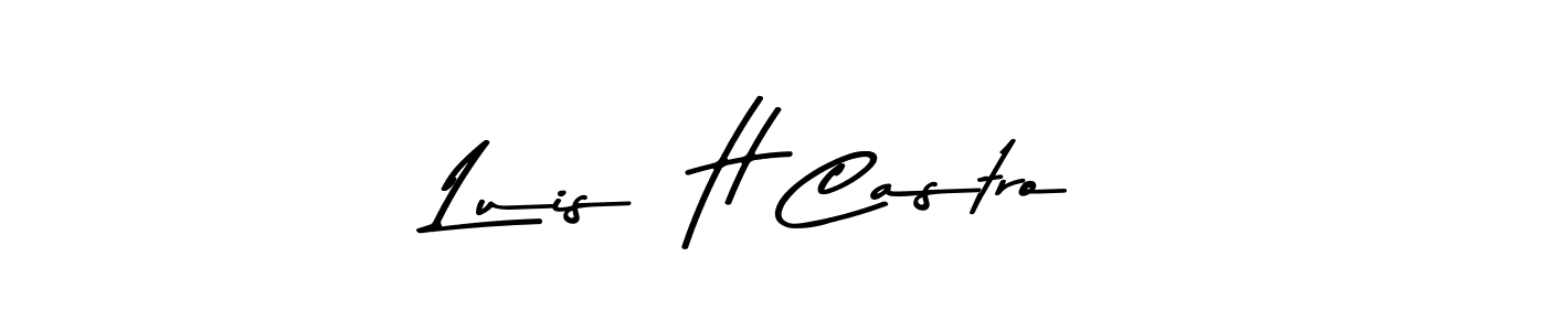 Similarly Asem Kandis PERSONAL USE is the best handwritten signature design. Signature creator online .You can use it as an online autograph creator for name Luis  H Castro. Luis  H Castro signature style 9 images and pictures png