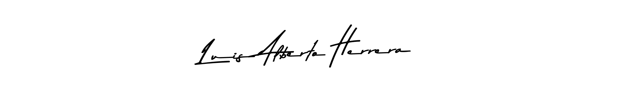 How to make Luis Alberto Herrera name signature. Use Asem Kandis PERSONAL USE style for creating short signs online. This is the latest handwritten sign. Luis Alberto Herrera signature style 9 images and pictures png