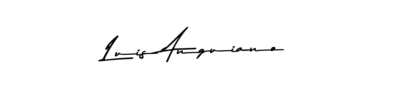 Use a signature maker to create a handwritten signature online. With this signature software, you can design (Asem Kandis PERSONAL USE) your own signature for name Luis Anguiano. Luis Anguiano signature style 9 images and pictures png
