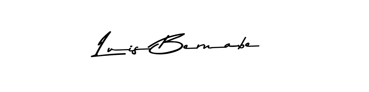 Create a beautiful signature design for name Luis Bernabe. With this signature (Asem Kandis PERSONAL USE) fonts, you can make a handwritten signature for free. Luis Bernabe signature style 9 images and pictures png