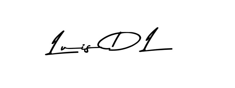 Use a signature maker to create a handwritten signature online. With this signature software, you can design (Asem Kandis PERSONAL USE) your own signature for name Luis D L. Luis D L signature style 9 images and pictures png