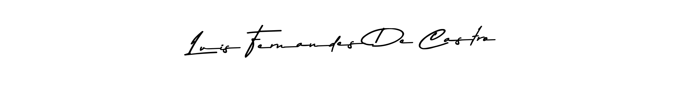 The best way (Asem Kandis PERSONAL USE) to make a short signature is to pick only two or three words in your name. The name Luis Fernandes De Castro include a total of six letters. For converting this name. Luis Fernandes De Castro signature style 9 images and pictures png