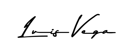 Transform the name Luis Vega into a signature masterpiece using Asem Kandis PERSONAL USE font. Ideal for photographers, artists, and creators looking for watermarks. Luis Vega signature style 9 images and pictures png