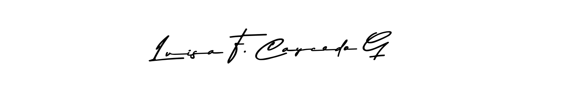 You can use this online signature creator to create a handwritten signature for the name Luisa F. Caycedo G. This is the best online autograph maker. Luisa F. Caycedo G signature style 9 images and pictures png