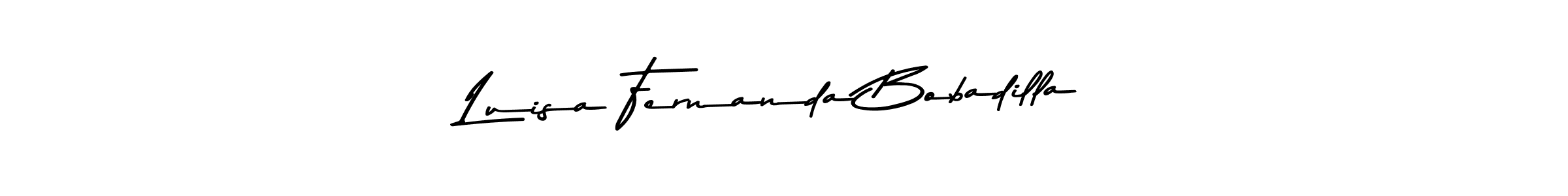 The best way (Asem Kandis PERSONAL USE) to make a short signature is to pick only two or three words in your name. The name Luisa Fernanda Bobadilla include a total of six letters. For converting this name. Luisa Fernanda Bobadilla signature style 9 images and pictures png