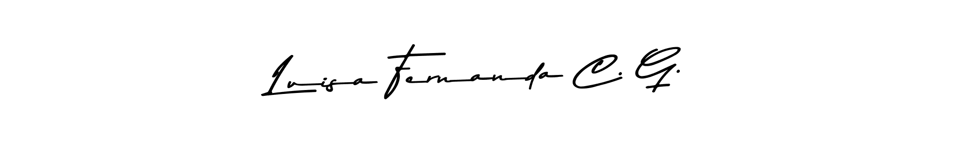 if you are searching for the best signature style for your name Luisa Fernanda C. G.. so please give up your signature search. here we have designed multiple signature styles  using Asem Kandis PERSONAL USE. Luisa Fernanda C. G. signature style 9 images and pictures png