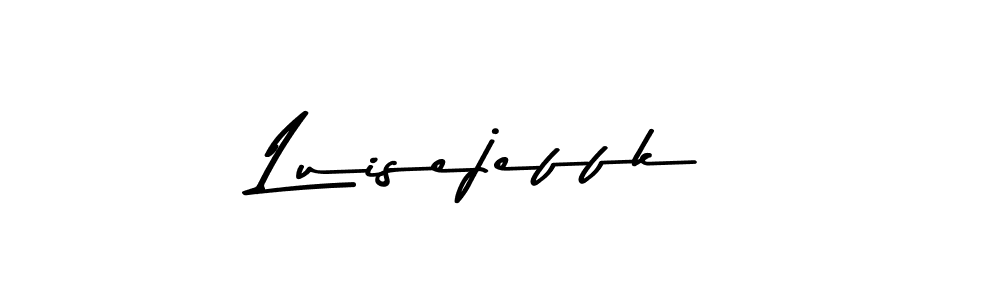 This is the best signature style for the Luisejeffk name. Also you like these signature font (Asem Kandis PERSONAL USE). Mix name signature. Luisejeffk signature style 9 images and pictures png