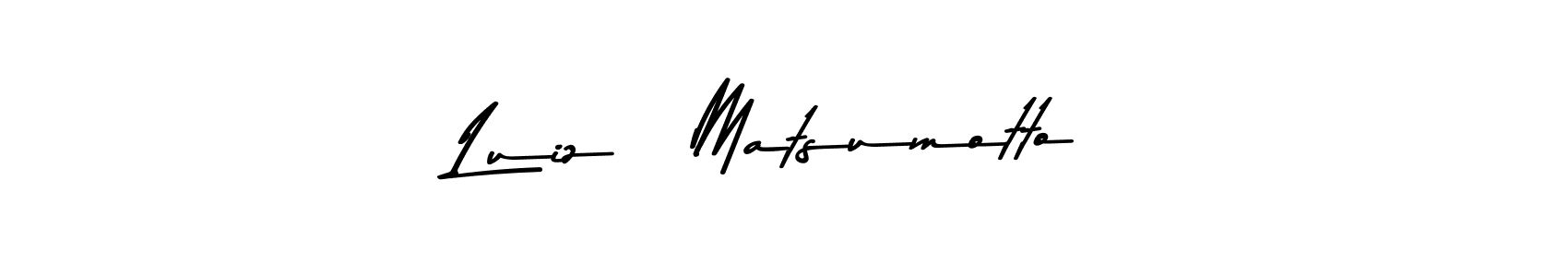 Use a signature maker to create a handwritten signature online. With this signature software, you can design (Asem Kandis PERSONAL USE) your own signature for name Luizá Matsumotto. Luizá Matsumotto signature style 9 images and pictures png