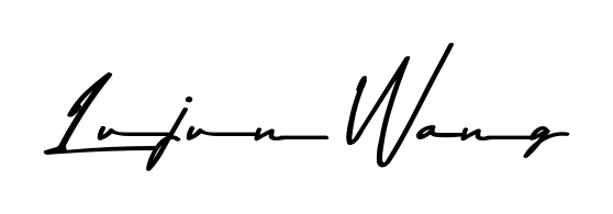Make a beautiful signature design for name Lujun Wang. Use this online signature maker to create a handwritten signature for free. Lujun Wang signature style 9 images and pictures png