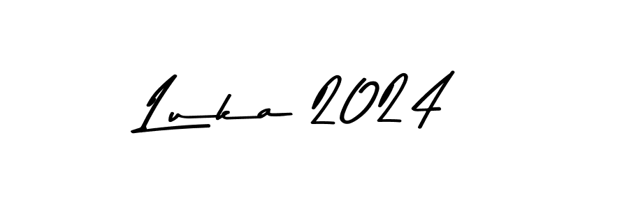 The best way (Asem Kandis PERSONAL USE) to make a short signature is to pick only two or three words in your name. The name Luka 2024 include a total of six letters. For converting this name. Luka 2024 signature style 9 images and pictures png