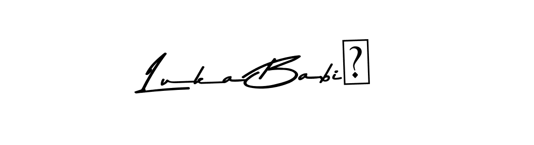 Luka BabiĆ stylish signature style. Best Handwritten Sign (Asem Kandis PERSONAL USE) for my name. Handwritten Signature Collection Ideas for my name Luka BabiĆ. Luka BabiĆ signature style 9 images and pictures png