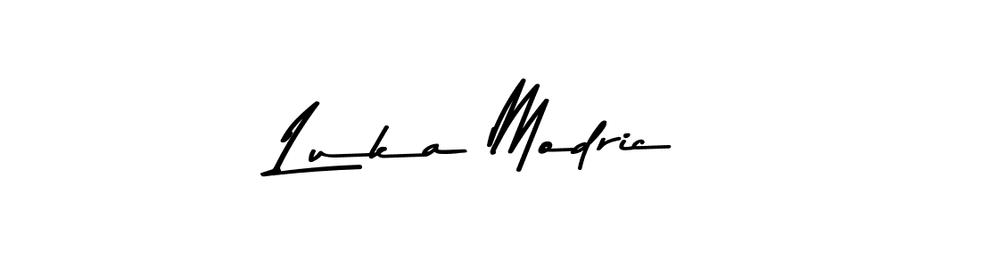 Use a signature maker to create a handwritten signature online. With this signature software, you can design (Asem Kandis PERSONAL USE) your own signature for name Luka Modric. Luka Modric signature style 9 images and pictures png