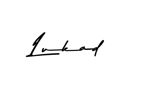 How to make Lukad name signature. Use Asem Kandis PERSONAL USE style for creating short signs online. This is the latest handwritten sign. Lukad signature style 9 images and pictures png