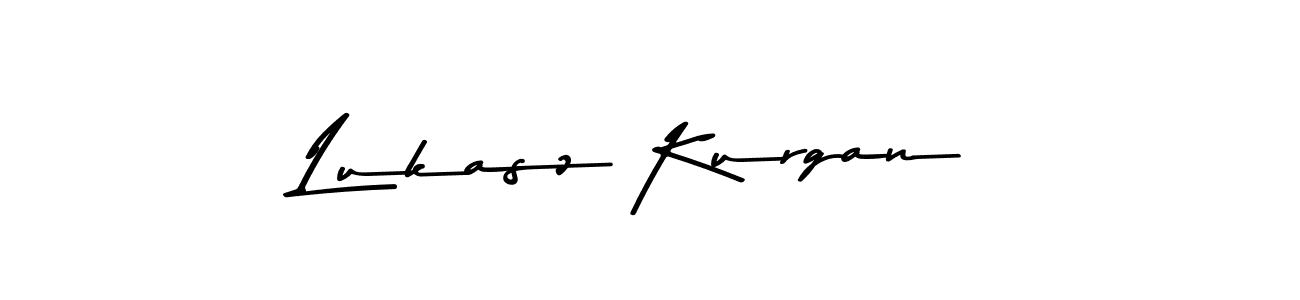 How to make Lukasz Kurgan name signature. Use Asem Kandis PERSONAL USE style for creating short signs online. This is the latest handwritten sign. Lukasz Kurgan signature style 9 images and pictures png
