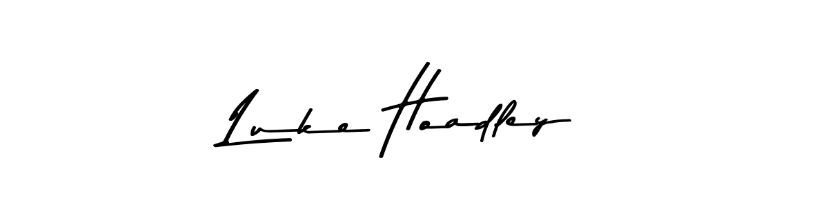 Luke Hoadley stylish signature style. Best Handwritten Sign (Asem Kandis PERSONAL USE) for my name. Handwritten Signature Collection Ideas for my name Luke Hoadley. Luke Hoadley signature style 9 images and pictures png