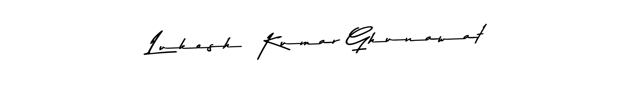 You should practise on your own different ways (Asem Kandis PERSONAL USE) to write your name (Lukesh  Kumar Ghunawat) in signature. don't let someone else do it for you. Lukesh  Kumar Ghunawat signature style 9 images and pictures png