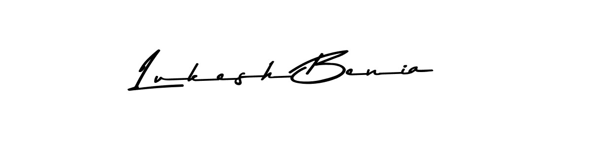 The best way (Asem Kandis PERSONAL USE) to make a short signature is to pick only two or three words in your name. The name Lukesh Benia include a total of six letters. For converting this name. Lukesh Benia signature style 9 images and pictures png