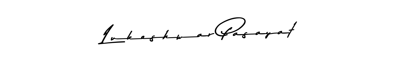 How to make Lukeshwar Pasayat name signature. Use Asem Kandis PERSONAL USE style for creating short signs online. This is the latest handwritten sign. Lukeshwar Pasayat signature style 9 images and pictures png