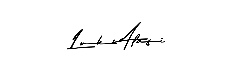 Also You can easily find your signature by using the search form. We will create Luki Alasi name handwritten signature images for you free of cost using Asem Kandis PERSONAL USE sign style. Luki Alasi signature style 9 images and pictures png