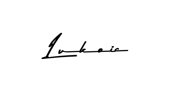 if you are searching for the best signature style for your name Lukoic. so please give up your signature search. here we have designed multiple signature styles  using Asem Kandis PERSONAL USE. Lukoic signature style 9 images and pictures png