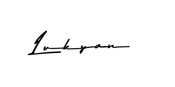 Make a beautiful signature design for name Lukyan. With this signature (Asem Kandis PERSONAL USE) style, you can create a handwritten signature for free. Lukyan signature style 9 images and pictures png