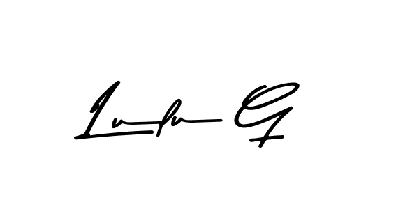 You should practise on your own different ways (Asem Kandis PERSONAL USE) to write your name (Lulu G) in signature. don't let someone else do it for you. Lulu G signature style 9 images and pictures png