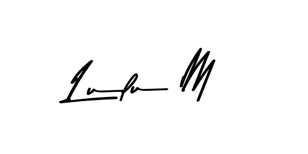 Use a signature maker to create a handwritten signature online. With this signature software, you can design (Asem Kandis PERSONAL USE) your own signature for name Lulu M. Lulu M signature style 9 images and pictures png