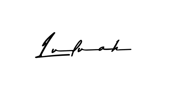 Make a beautiful signature design for name Luluah. With this signature (Asem Kandis PERSONAL USE) style, you can create a handwritten signature for free. Luluah signature style 9 images and pictures png