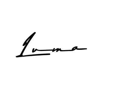 Use a signature maker to create a handwritten signature online. With this signature software, you can design (Asem Kandis PERSONAL USE) your own signature for name Luma. Luma signature style 9 images and pictures png