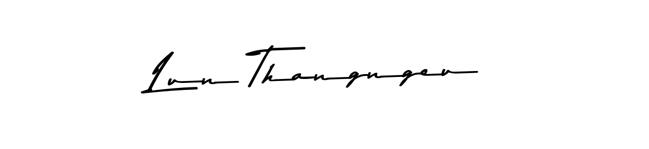 How to make Lun Thangngeu signature? Asem Kandis PERSONAL USE is a professional autograph style. Create handwritten signature for Lun Thangngeu name. Lun Thangngeu signature style 9 images and pictures png