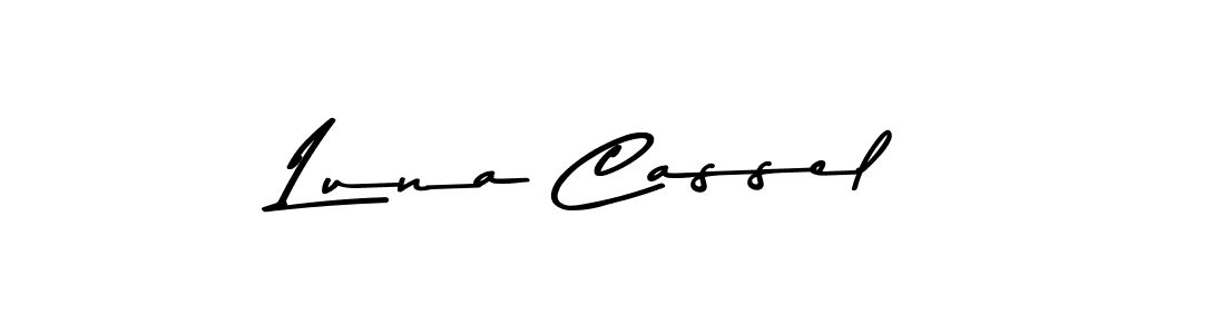 How to make Luna Cassel name signature. Use Asem Kandis PERSONAL USE style for creating short signs online. This is the latest handwritten sign. Luna Cassel signature style 9 images and pictures png