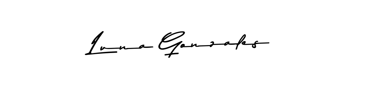 Luna Gonzales stylish signature style. Best Handwritten Sign (Asem Kandis PERSONAL USE) for my name. Handwritten Signature Collection Ideas for my name Luna Gonzales. Luna Gonzales signature style 9 images and pictures png