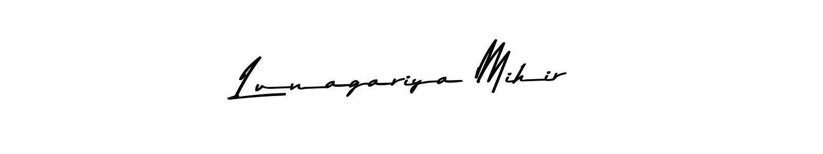 Also we have Lunagariya Mihir name is the best signature style. Create professional handwritten signature collection using Asem Kandis PERSONAL USE autograph style. Lunagariya Mihir signature style 9 images and pictures png