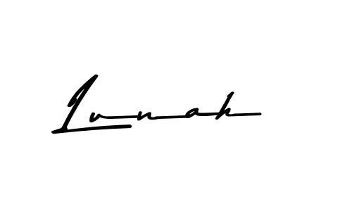 if you are searching for the best signature style for your name Lunah. so please give up your signature search. here we have designed multiple signature styles  using Asem Kandis PERSONAL USE. Lunah signature style 9 images and pictures png