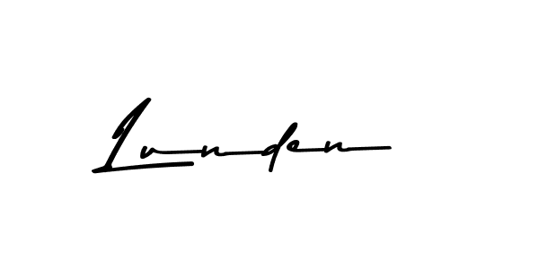 Create a beautiful signature design for name Lunden. With this signature (Asem Kandis PERSONAL USE) fonts, you can make a handwritten signature for free. Lunden signature style 9 images and pictures png
