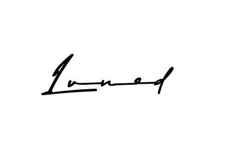 Also we have Luned name is the best signature style. Create professional handwritten signature collection using Asem Kandis PERSONAL USE autograph style. Luned signature style 9 images and pictures png